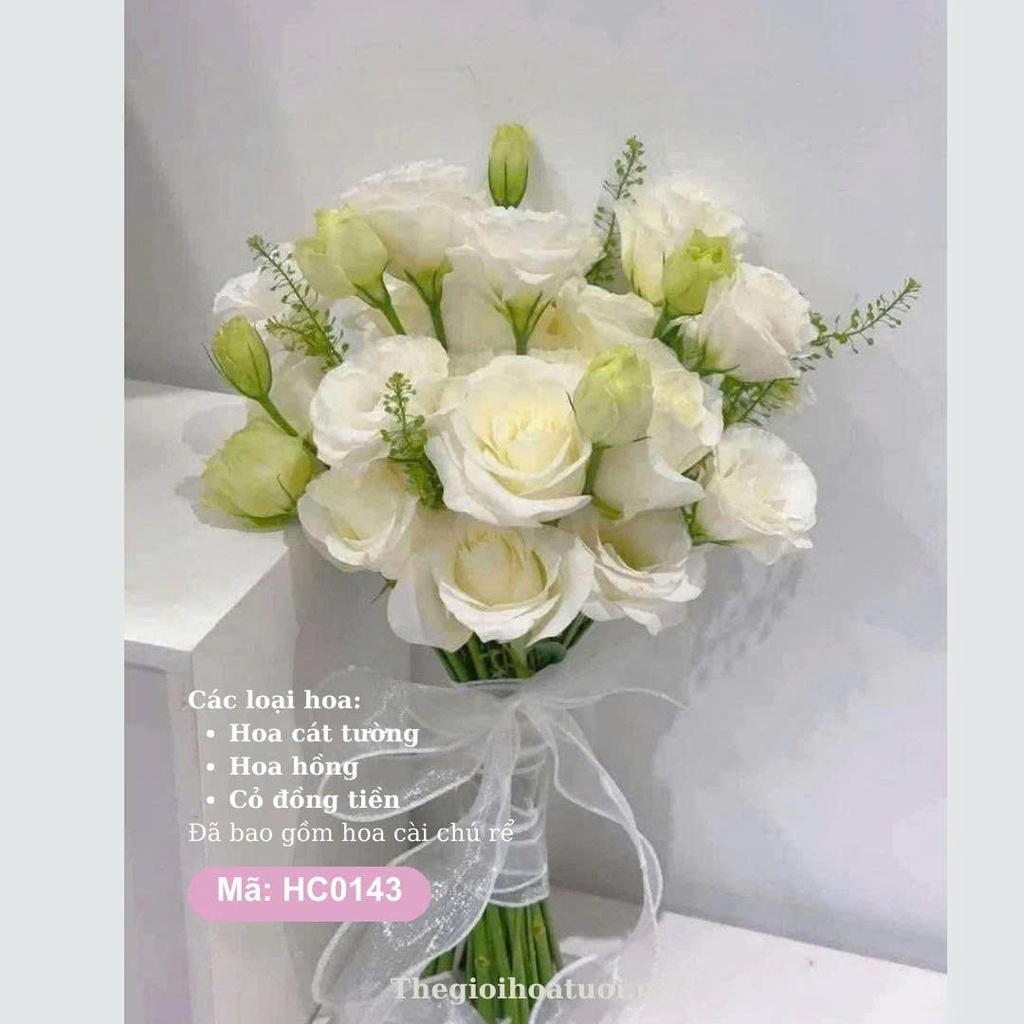 Hoa cưới cầm tay- HC0143 (bản sao)