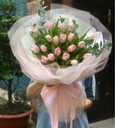 Bó Hoa Tulip Hồng - HCM005